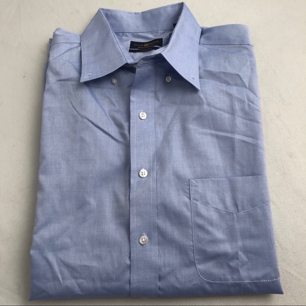 Club Room blue button down dress shirt